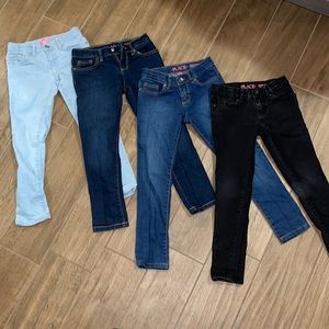 4 pack of girls/kids size 6 Jean pants from the children’s place
